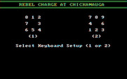 Rebel Charge at Chickamauga for IBM PC/Compatibles - Select the keyboard setup you would like to use.