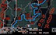 Rebel Charge at Chickamauga for IBM PC/Compatibles - A view of the entire map.