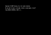 Beyond Zork: The Coconut of Quendor for Commodore 128 - Start a new game, or restore a game?