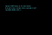 Beyond Zork: The Coconut of Quendor for Commodore 128 - Start a new game, or restore a game?