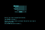 Beyond Zork: The Coconut of Quendor for Commodore 128 - Creating a new character.