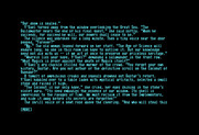 Beyond Zork: The Coconut of Quendor for Commodore 128 - Game introduction.