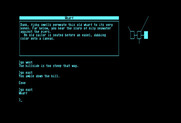 Beyond Zork: The Coconut of Quendor for Commodore 128 - Exploring the area...