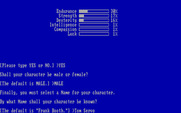 Beyond Zork: The Coconut of Quendor for IBM PC/Compatibles - Save this character?