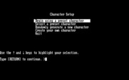 Beyond Zork: The Coconut of Quendor for IBM PC/Compatibles - Character setup menu.