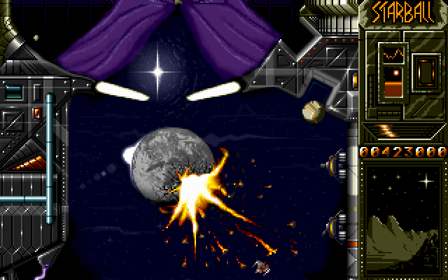 Starball IBM PC/Compatibles Screenshot: Almost reached the next section of the table!