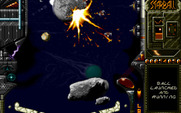 Starball for IBM PC/Compatibles - Various obstacles get in the way here...