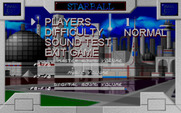 Starball for IBM PC/Compatibles - Some game options.
