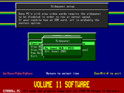 Starball for IBM PC/Compatibles - Configure the sidepanel setup for slower video cards...