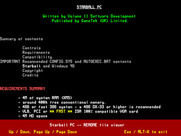 Starball for IBM PC/Compatibles - Start of the readme file.