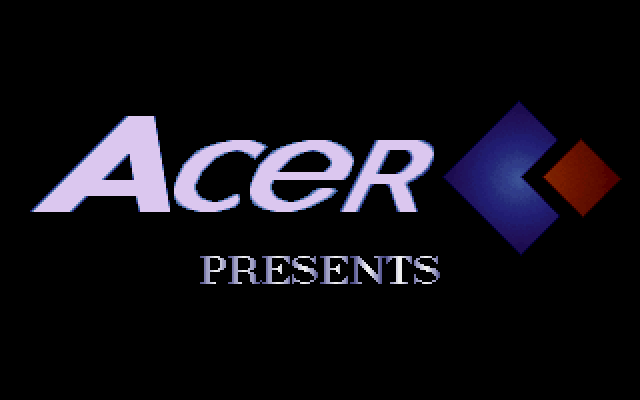 Raiden IBM PC/Compatibles Screenshot: Acer logo.