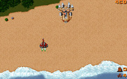 Raiden for IBM PC/Compatibles - Starting the game; here comes an enemy.