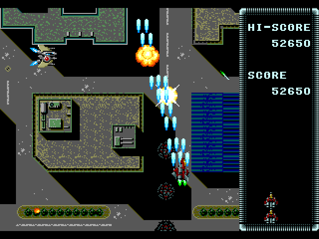 Raiden Sega Genesis / Mega Drive Screenshot: On to the second stage...