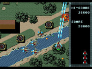 Raiden for Sega Genesis / Mega Drive - Blasting my way across a river...