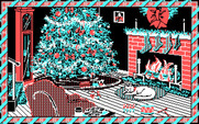 Jingle Disk for IBM PC/Compatibles - A cat is warm by the fire...