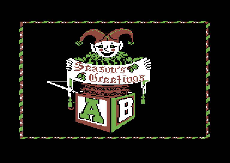Jingle Disk Commodore 64 Screenshot: Season's Greetings!