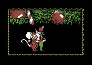 Jingle Disk for Commodore 64 - The soldiers getting ready to march graphics.