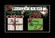 Jingle Disk for Commodore 64 - The main menu.