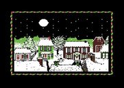 Jingle Disk for Commodore 64 - Snow silently falls on the town...