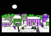 Jingle Disk for Apple II - A quiet llittle town on Christmas eve.
