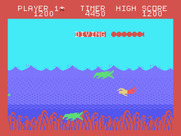 Jungle Hunt for TI-99/4A - Swimming through a dangerous river...