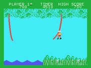 Jungle Hunt for TI-99/4A - About to start the river sequence.