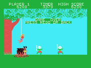 Jungle Hunt for TI-99/4A - Game over.
