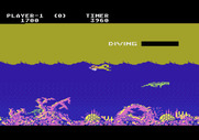 Jungle Hunt for Atari 5200 - If you run out of air swimming a life is lost...