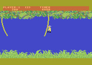 Jungle Hunt for Atari 5200 - Swinging from vines.