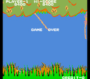Jungle Hunt for Arcade - Game over.