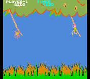 Jungle Hunt for Arcade - Now monkeys are on the vines and knock you off if caught.
