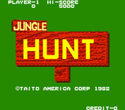 Jungle Hunt for Arcade - Title screen.