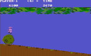 Jungle Hunt for IBM PC/Compatibles - The end of the boulder sequence.