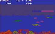 Jungle Hunt for IBM PC/Compatibles - If you get caught by the bubbles you temporarily can't control where you are swimming...