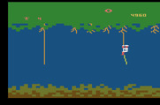 Jungle Hunt for Atari 2600 - The game begins in the jungle.