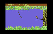 Jungle Hunt for Commodore 64 - Starting a game on the advanced skill level.
