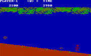 Jungle Hunt for IBM PC/Compatibles - Jumping over falling rocks...