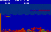 Jungle Hunt for IBM PC/Compatibles - The end of the river sequence has been reached.