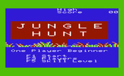Jungle Hunt for Commodore VIC-20 - Game options.