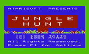 Jungle Hunt for Commodore VIC-20 - Title screen.
