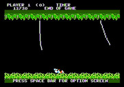 Jungle Hunt for Apple II - Game over.