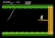 Jungle Hunt for Apple II - Game start.
