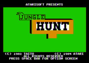 Jungle Hunt for Apple II - Title screen.