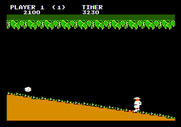 Jungle Hunt for Apple II - Time to jump over some rocks...
