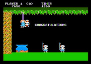 Jungle Hunt for Apple II - Congratulations, you saved the girl!