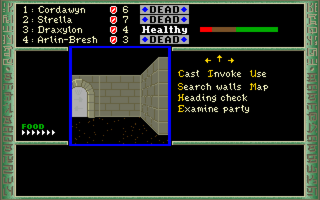 Dark Heart of Uukrul, The IBM PC/Compatibles Screenshot: Where could this door lead?