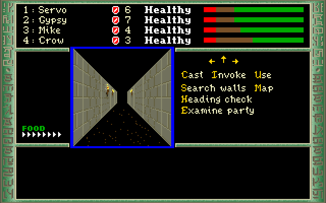 Dark Heart of Uukrul, The IBM PC/Compatibles Screenshot: Game start.