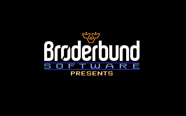 Dark Heart of Uukrul, The IBM PC/Compatibles Screenshot: Broderbund logo.