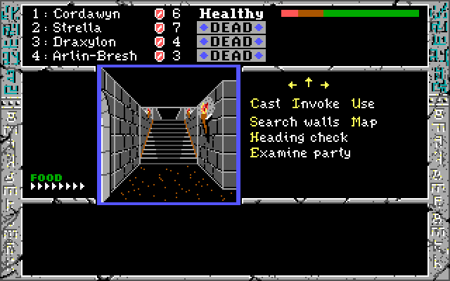 Dark Heart of Uukrul, The IBM PC/Compatibles Screenshot: Where do these stairs go?