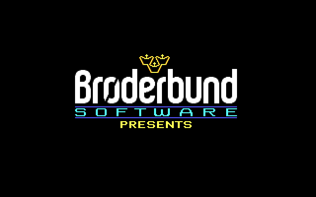 Dark Heart of Uukrul, The IBM PC/Compatibles Screenshot: Broderbund logo.